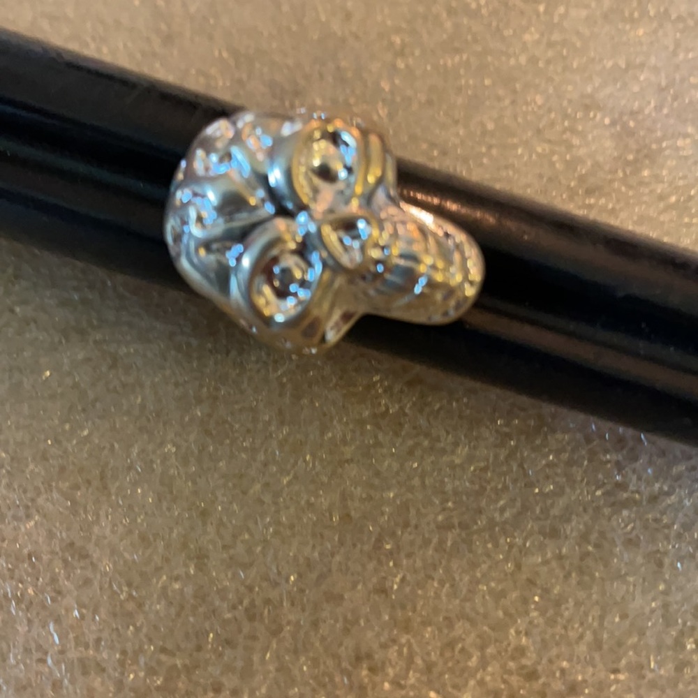 Vintage Solid 925 Human Skull Ring - image 5